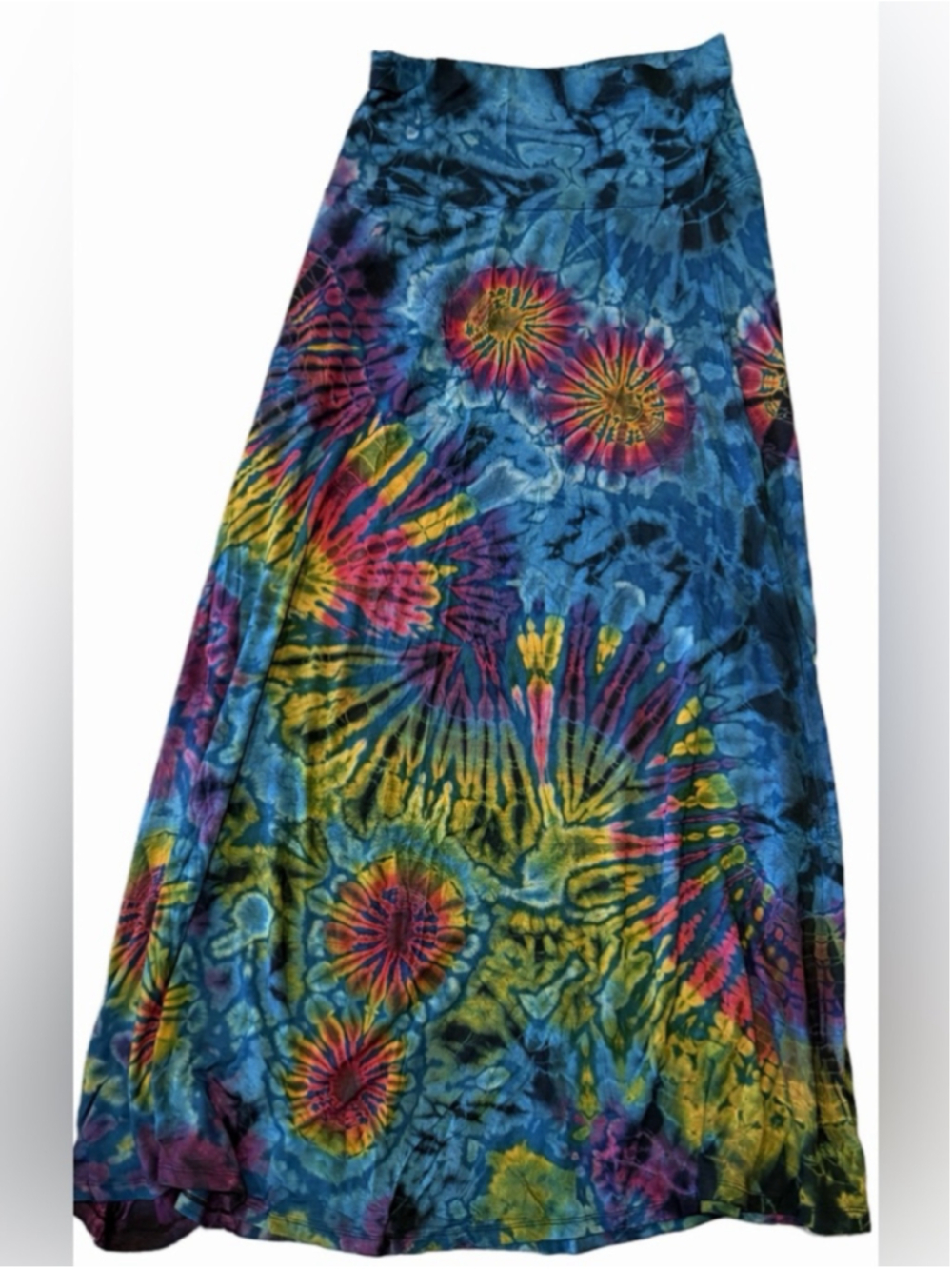Tie-Dye A-Line Maxi Skirt by Clea Ray